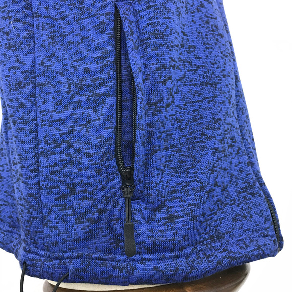 Ocean & Coast Blue Black Fleece Lined Zip Vest L - Picture 4 of 6